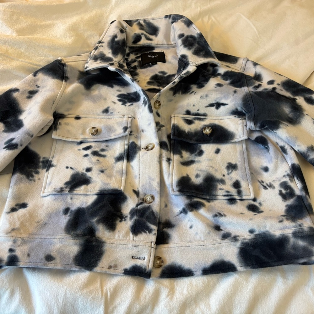 Rails Navy and Charcoal Tie-Dye Jacket